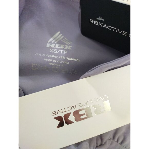RBX Active Womens XS Lavender High-Waist 7/8 Leggings With Stretch Fit, NWT. - Picture 3 of 7